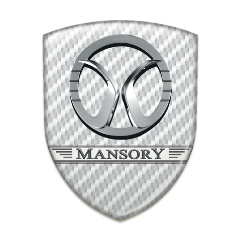 Mansory Resin Sticker White Carbon Design 