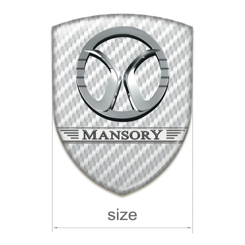 Mansory Resin Sticker White Carbon Design 