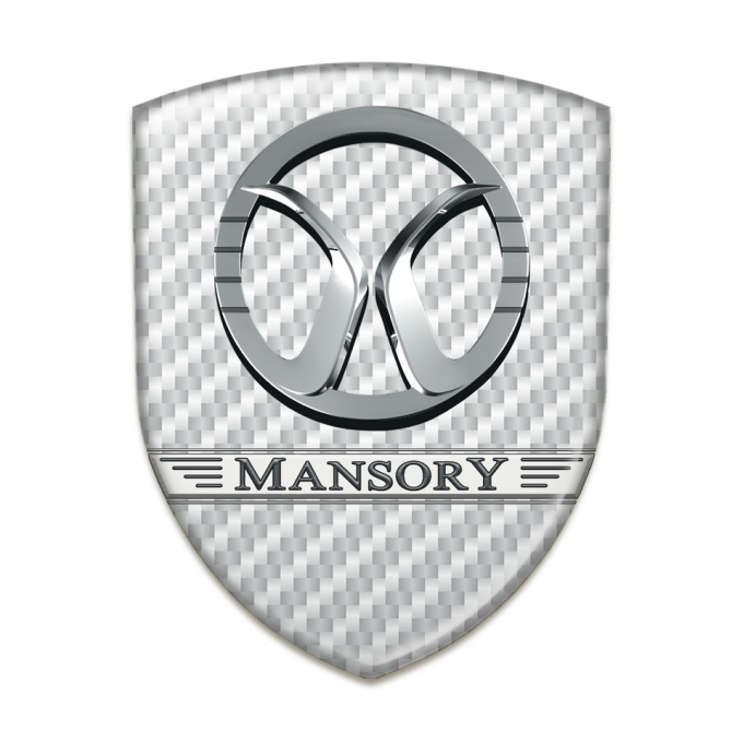 Mansory Resin Sticker White Carbon Design 