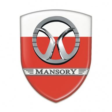 Mansory Emblem Exterior Red White Design 