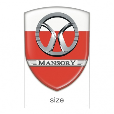 Mansory Emblem Exterior Red White Design 