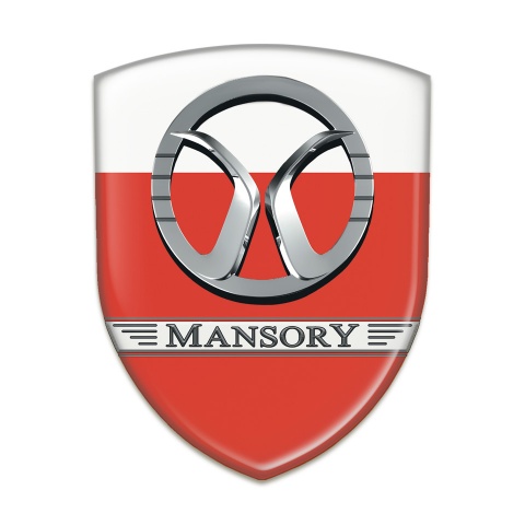 Mansory Emblem Exterior Red White Design 