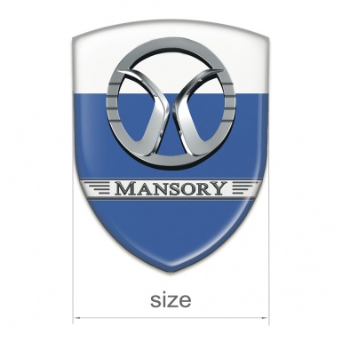 Mansory Emblem Interior Blue White Design 
