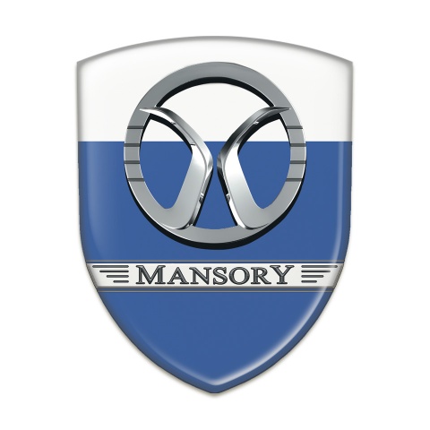 Mansory Emblem Interior Blue White Design 