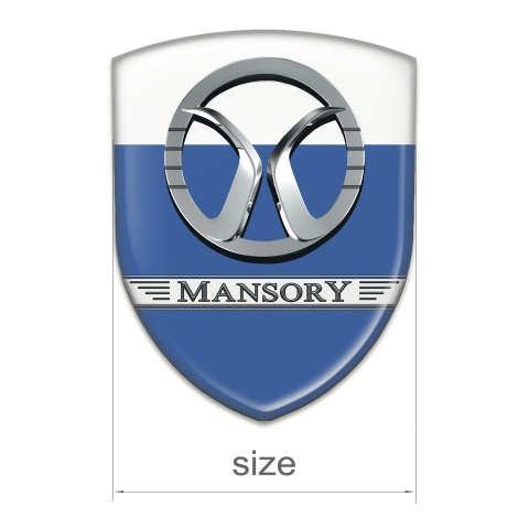Mansory Emblem Interior Blue White Design 