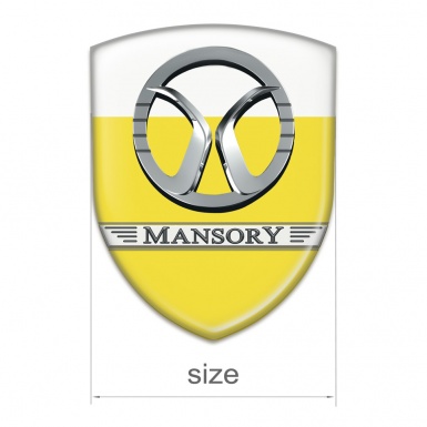 Mansory Tuning Badge Yellow White Design 