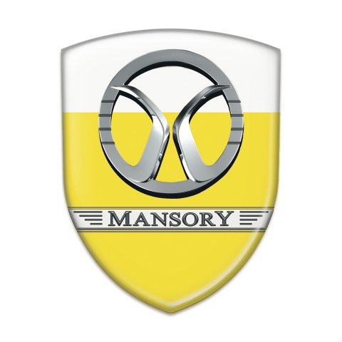 Mansory Tuning Badge Yellow White Design 