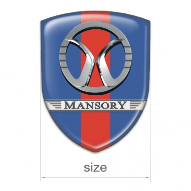 Mansory Silicone Shield Blue With Red Ribbon Design 