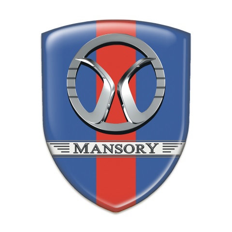 Mansory Silicone Shield Blue With Red Ribbon Design 