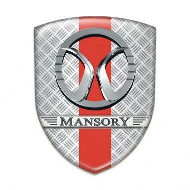 Mansory 3D Gel Emblem Mesh Effect with Red Ribbon Design