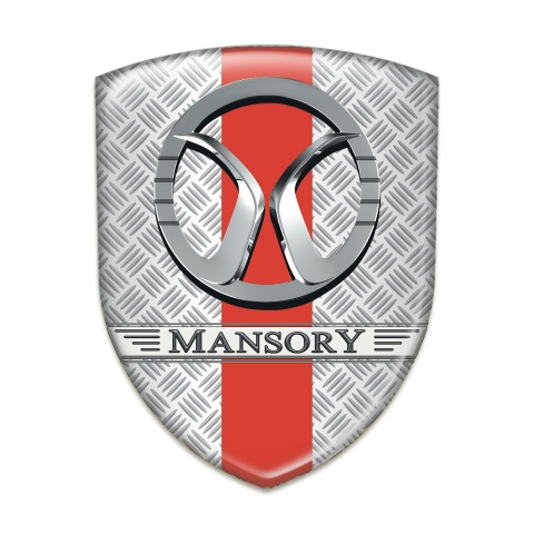 Mansory 3D Gel Emblem Mesh Effect with Red Ribbon Design