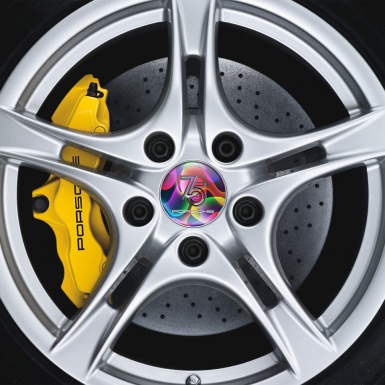 Porsche Silicone Stickers 75 years Multicolour Edition