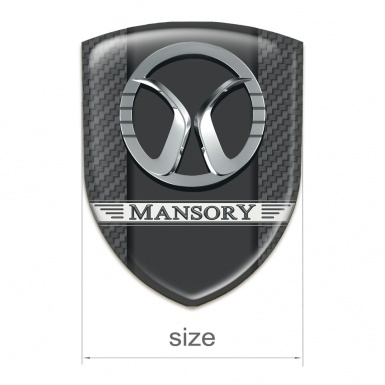 Mansory Silicone Shield dark Grey carbon Style 