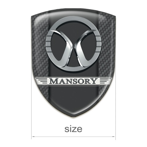 Mansory Silicone Shield dark Grey carbon Style 