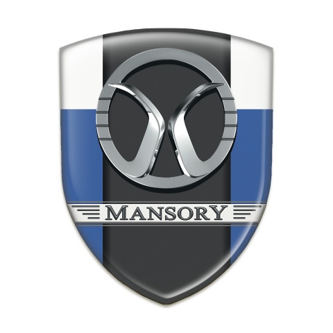 Mansory Silicone Shield Blue White Print 