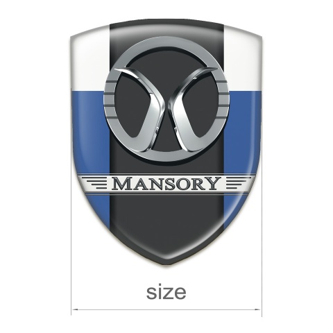 Mansory Silicone Shield Blue White Print 
