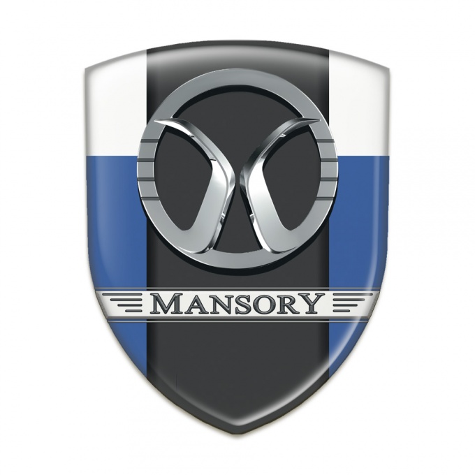 Mansory Silicone Shield Blue White Print 