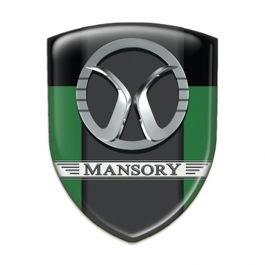 Mansory Logo Emblem Green Black Print 