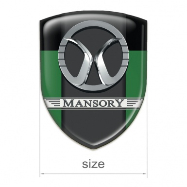 Mansory Logo Emblem Green Black Print 