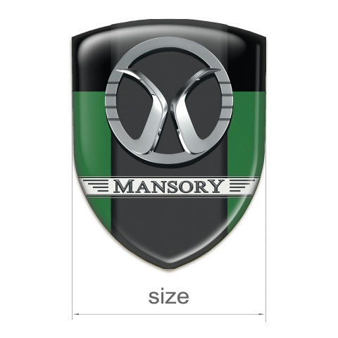 Mansory Logo Emblem Green Black Print 
