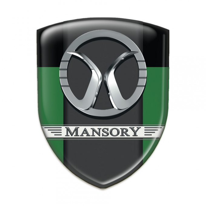 Mansory Logo Emblem Green Black Print 