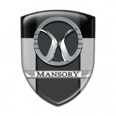 Mansory Resin Sticker Grey Black Print 