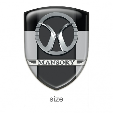 Mansory Resin Sticker Grey Black Print 