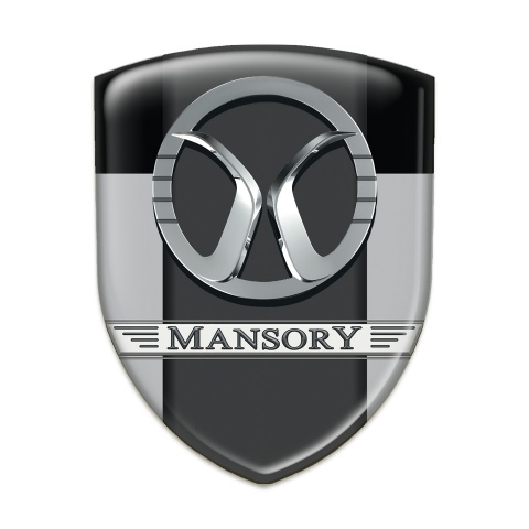 Mansory Resin Sticker Grey Black Print 