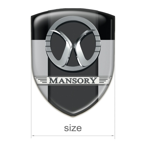 Mansory Resin Sticker Grey Black Print 