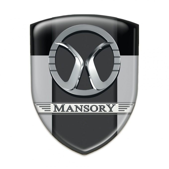 Mansory Resin Sticker Grey Black Print 