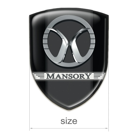 Mansory 3D Gel Emblem Black Edition 