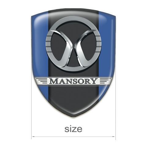 Mansory Car Accessories Badge Blue edition 