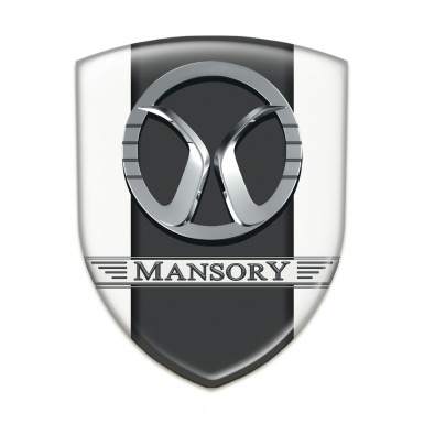 Mansory Car Interior Badge White with dark logo Panel edition 