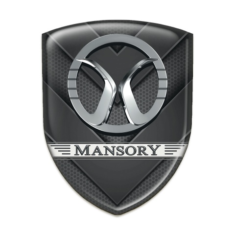 Mansory Silicone Badge Dark V Shape Details 