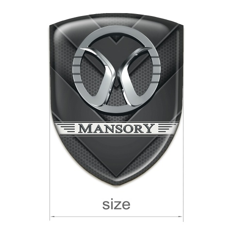 Mansory Silicone Badge Dark V Shape Details 