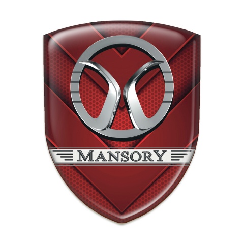 Mansory Silicone Shield Red V Shape Elements 