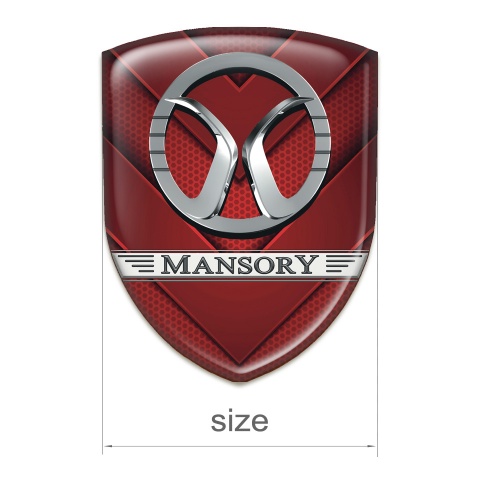Mansory Silicone Shield Red V Shape Elements 