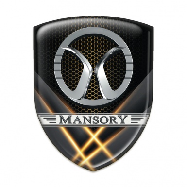 Mansory Logo Emblem Orange Liights effect 