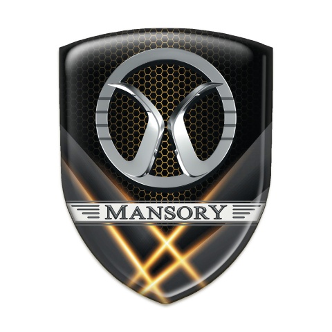 Mansory Logo Emblem Orange Liights effect 
