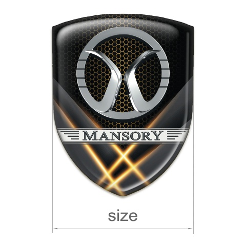Mansory Logo Emblem Orange Liights effect 