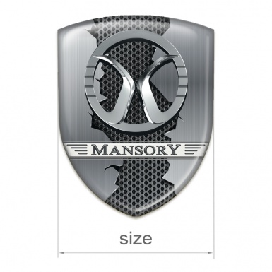 Mansory Tuning Emblem Torn Metal effect 