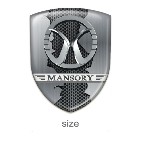 Mansory Tuning Emblem Torn Metal effect 