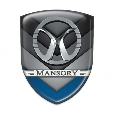 Mansory Self Adhesive Emblem Logo Multicolor V Shape Details 