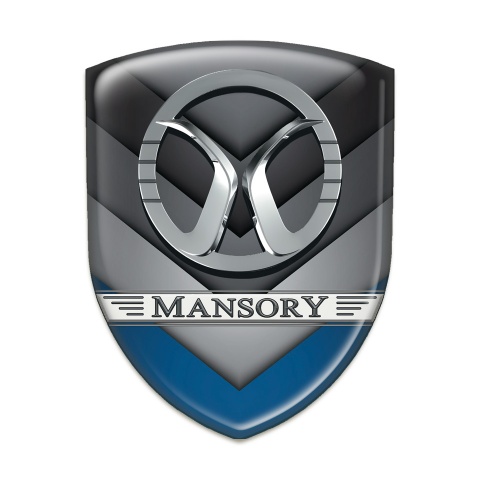 Mansory Self Adhesive Emblem Logo Multicolor V Shape Details 