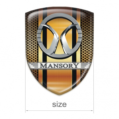 Mansory Emblem Exterior Stylish Copper Design 