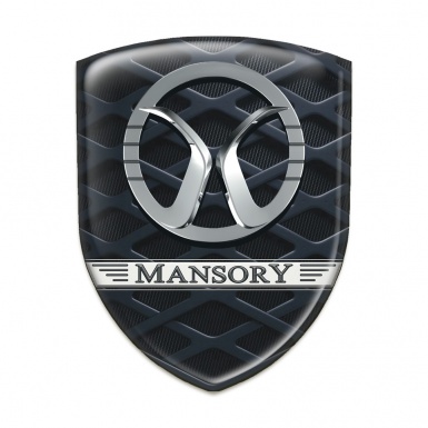 Mansory Silicone Badge 3 D Grid effect 