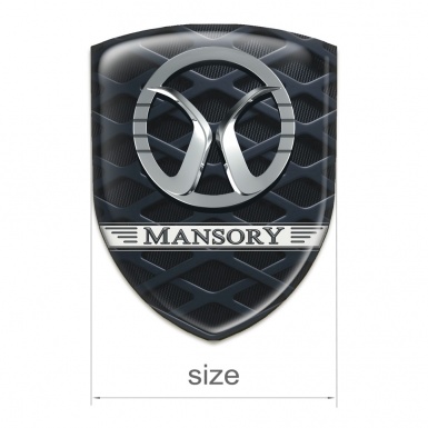 Mansory Silicone Badge 3 D Grid effect 