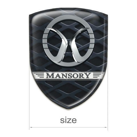Mansory Silicone Badge 3 D Grid effect 