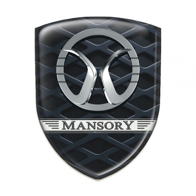 Mansory Silicone Badge 3 D Grid effect 