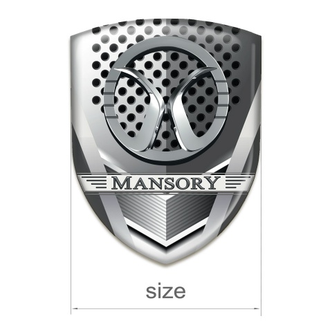 Mansory Tuning Emblem Metal Shield Effect 